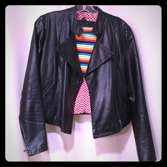 Nicole Jackets & Blazers - 🌟EUC: 1020 by nicole Lined Leather Moto Jacket